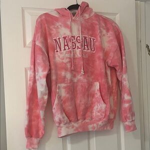 Pink Tie-Dye Nassau Bahamas Hoodie